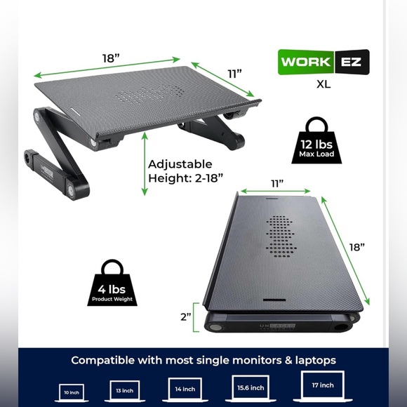 Uncaged Ergonomics Laptop Stand Holder - Picture 3 of 16